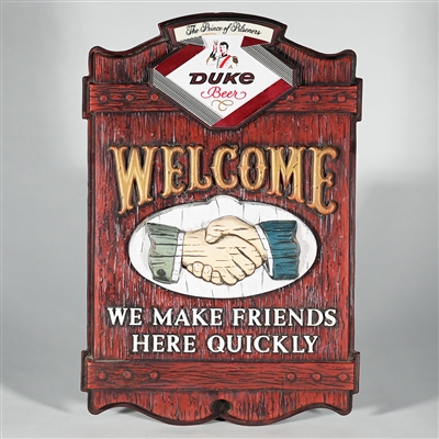 Duquesne Prince of Pilseners Welcome Sign 