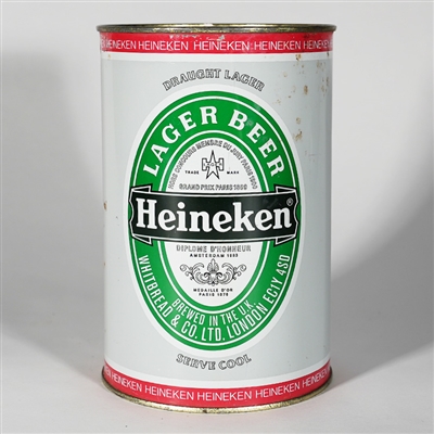 Heineken Lager Beer Draught Lager Large Flat Top Can 