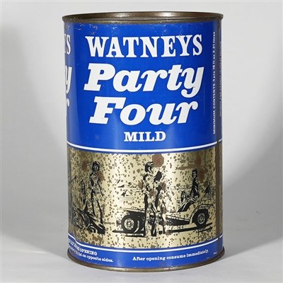 Watneys Blue Party Four Mild Large Flat Top Can 