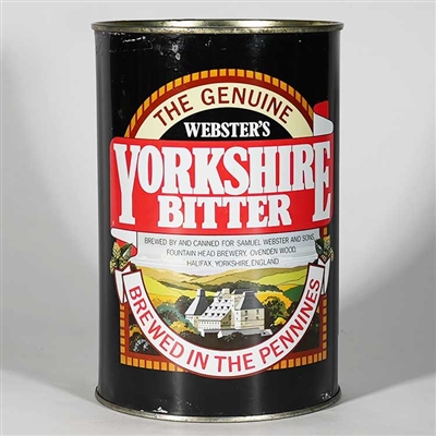 Websters Yorkshire Bitter Large Flat Top Can 