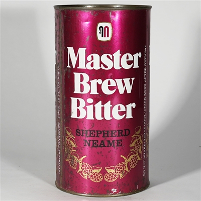 Master Brew Bitter Shepherd Neame Black Letter Large 