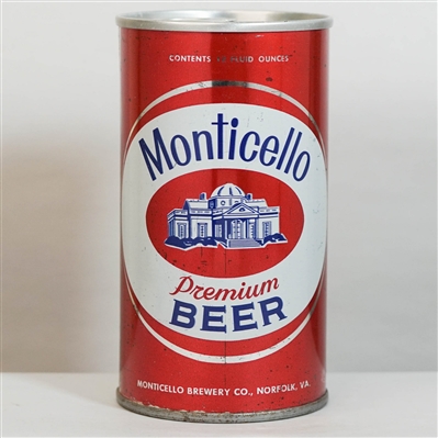 Monticello Premium Beer Pull Tab 95-6