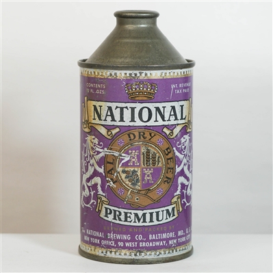 National Premium Pale Dry Beer Cone Top 175-3