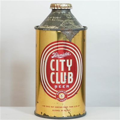 Schmidt City Club Beer Cone Top 184-12