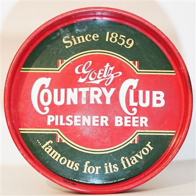 Goetz Country Club Beer Tray 