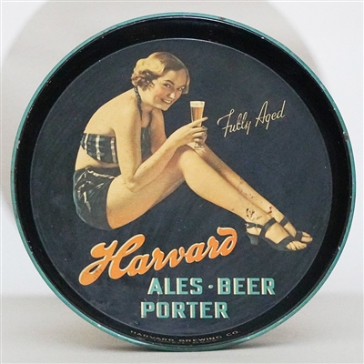 Harvard Pin-Up Girl Beer Tray 
