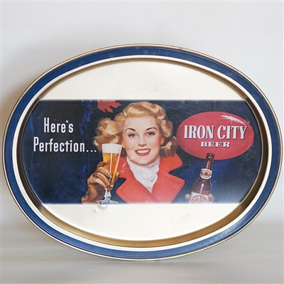 Iron City Oval Beer Tray 