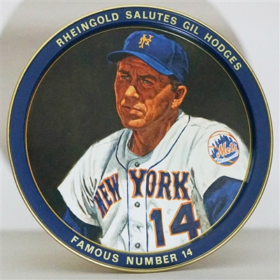 Rheingold Gil Hodges New York Mets Commemorative Tray 