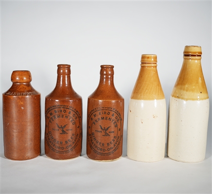 Bird Ginger Beer Harrington Stoneware Bottles 
