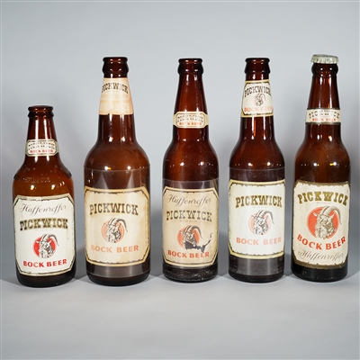 Pickwick Bock Beer Bottles 