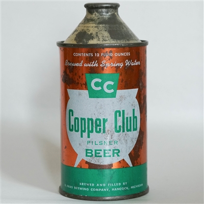 Copper Club Pilsner Beer Cone Top 158-13
