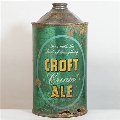 Croft Cream Ale Quart OVAL LABEL 206-8