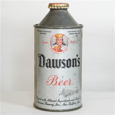 Dawsons Beer Cone Top SILVER BEER 159-7