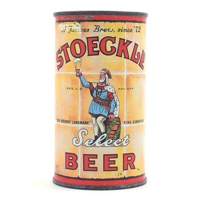 Stoeckle Beer Flat Top 137-1 TERRIFIC CAN