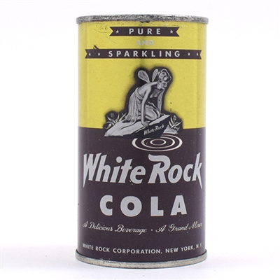 White Rock Cola Soda Flat Top