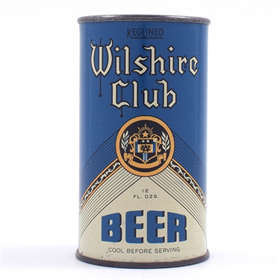 Wilshire Club Beer Opening Instruction Flat Top 146-10