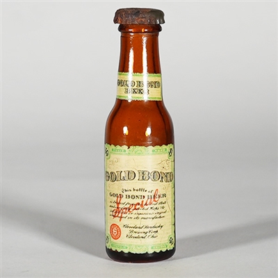 Cleveland Sandusky Gold Bond Beer Bottle Salt Pepper Shaker