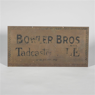 Bowler Bros Tadcaster Ale Sign 