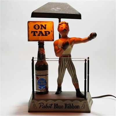 Pabst Boxer On Tap Lamp Back Bar Statue 