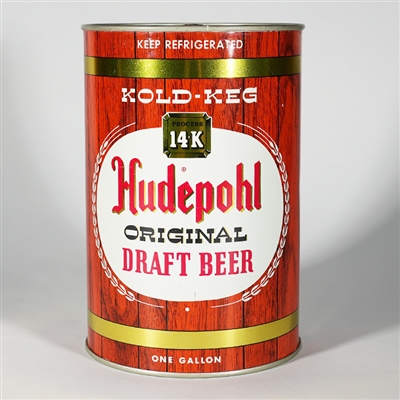 Hudepohl Original Draft Beer Gallon Can 245-4