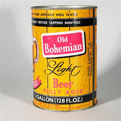 Old Bohemian Light Beer Gallon Can 246-2