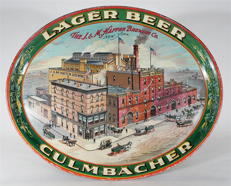 Culmbacher Lager Beer Haffen Factory Scene Tray