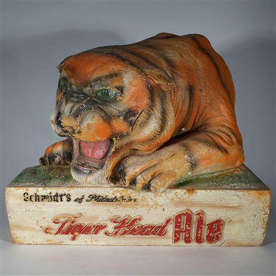 Schmidts of Philadelphia Tiger Head Ale Styrofoam 3d Sign 