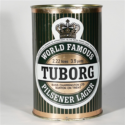 Tuborg World Famous Pilsener Lager Large Flat Top Can 