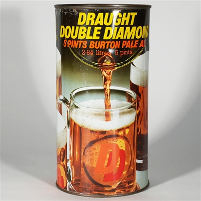 Draught Double Diamond 5 Pints Burton Ale Large Flat Top 