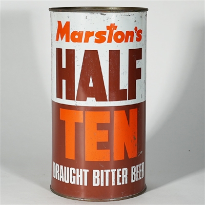 Marstons Half Ten Draught Bitter Beer Large Flat Top 