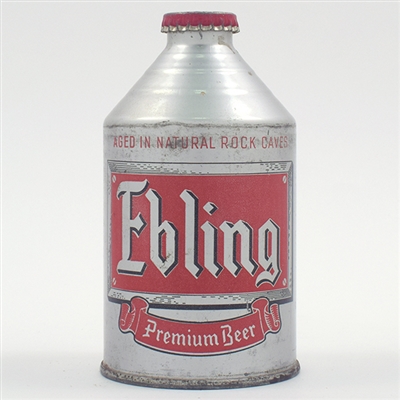 Ebling Beer Crowntainer Cone Top NMT 3-2 PERCENT 193-13