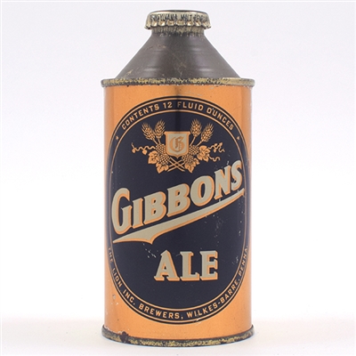 Gibbons Ale HIGH PROFILE Cone BEST KNOWN RARE UNLISTED