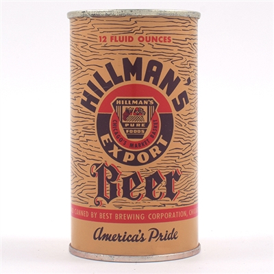 Hillmans Beer Flat Top MINTY 82-17