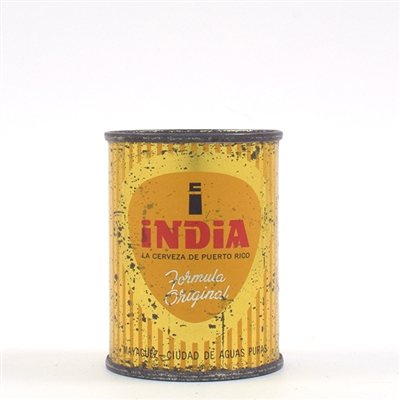 India Beer 6.5 OZ Puerto Rican Flat Top UNLISTED