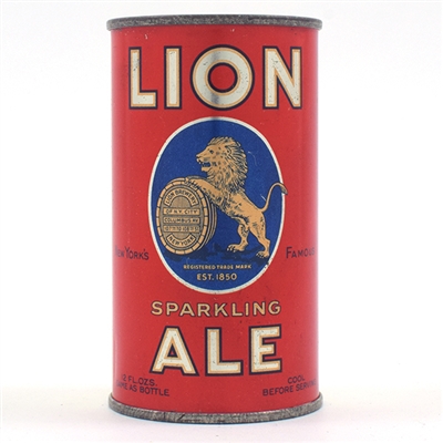 Lion Ale Opening Instruction Flat Top 91-33 TOP CONDITION