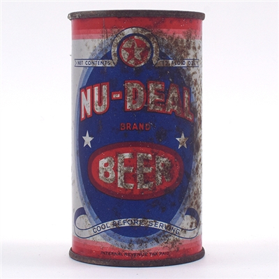 Nu Deal Beer Opening Instruction Flat Top 103-29