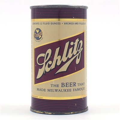 Schlitz Beer WITHDRAWN FREE Flat Top 129-17 RARE