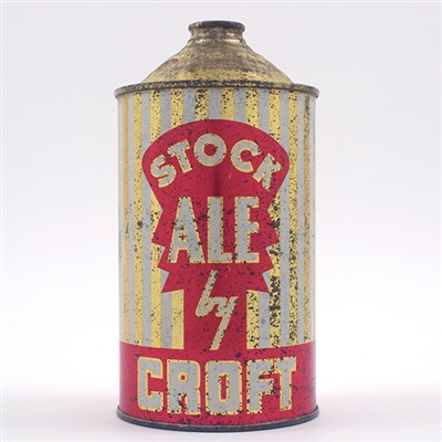 Stock Ale Croft Quart Cone Top 206-5 RARE