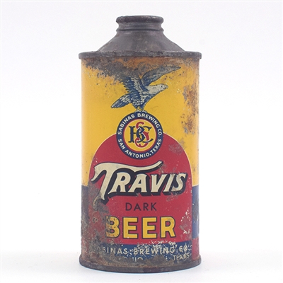 Travis DARK Beer Cone Top 187-6 RARE