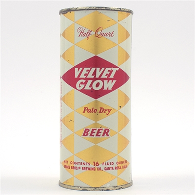 Velvet Glow Beer Half Quart Flat Top 236-12
