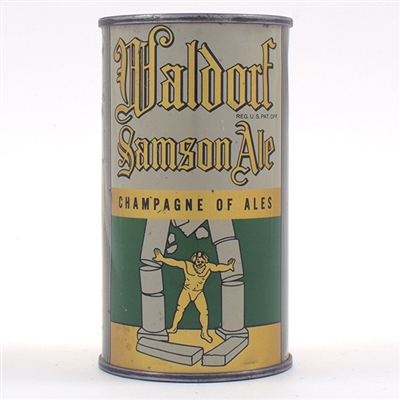 Waldorf Samson Ale Opening Instruction Flat Top NICE 144-1