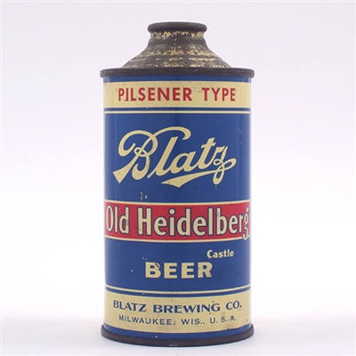 Blatz Old Heidelberg Beer Cone Top 153-18