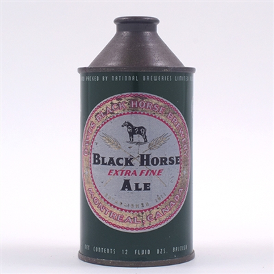 Black Horse Ale Dawes Canadian Cone Top NATIONAL