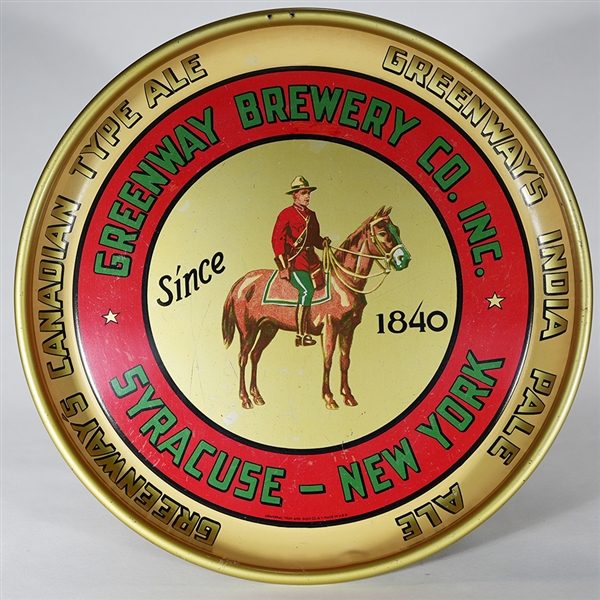 Greenway Brewery Canadian Mountie Tray