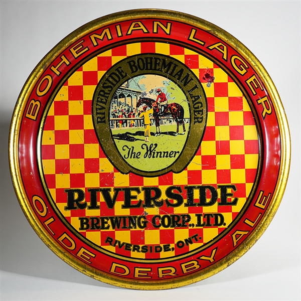Riverside Brewing Bohemian Lager Horse Racing Tray