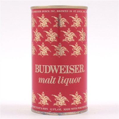 Budweiser Malt Liquor Pull Tab Foil Label Test Can 228-16