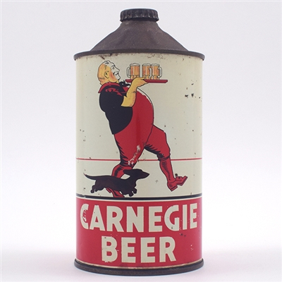Carnegie Beer Quart Cone Top WOW 205-9
