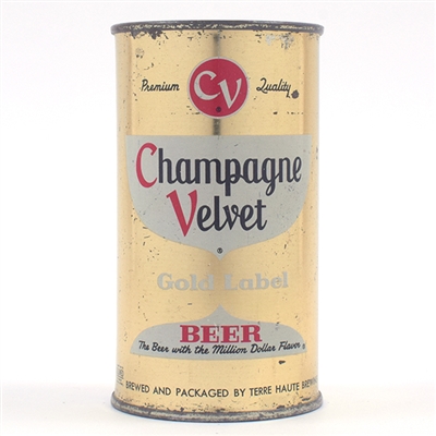Champagne Velvet Set Can Flat Top LIGHT GOLD 49-1
