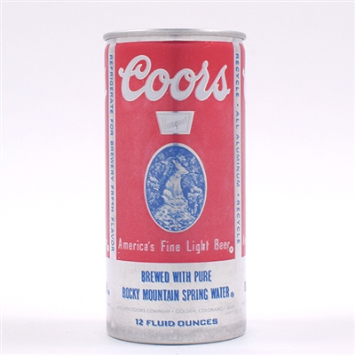 Coors Beer Push Tab Test Can 230-9