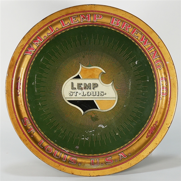 Wm. J. Lemp Brewing St. Louis Pre-prohibition Serving Tray